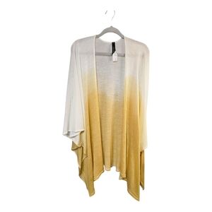 Lane Bryant Cream and Gold Ombre Cardigan